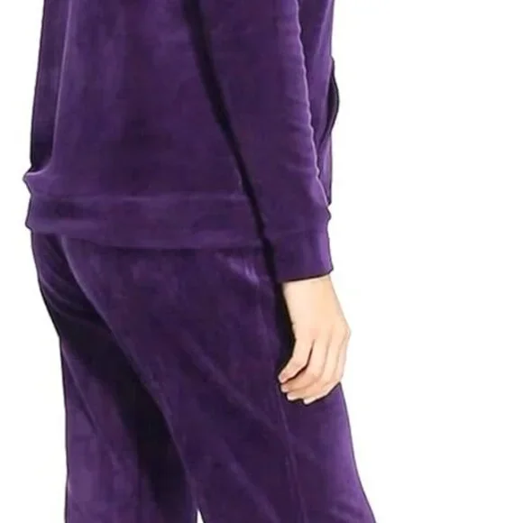 Fashionable XX-Large Women's Velour Sweatsuit - Full Zip & Wide Leg Pants